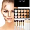 Evvie Contouring Set/ Concealer Palette Met 10-delige Kabuki Kwasten Set -Mooi Leven 996x1200 1